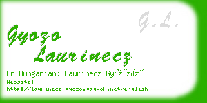 gyozo laurinecz business card